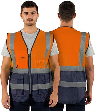 Colete Multibolsos Refletor CL-03