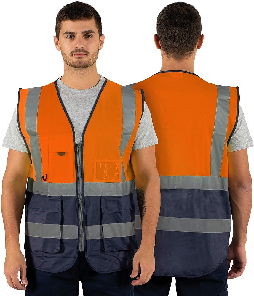 Colete Multibolsos Refletor CL-03