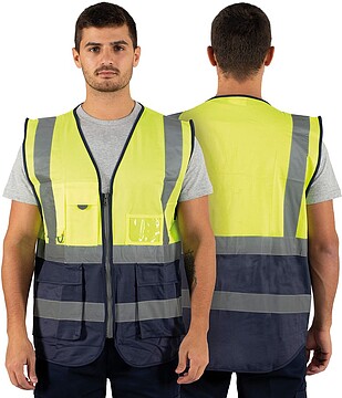 Colete Multibolsos Refletor CL-03