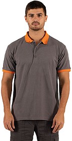 BC210 2C Polo Belcamp Bicolor tam: S cor: Cinza Carvão/Lara...