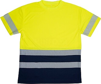 TS-31 T-SHIRT ALTA-VISIBILIDADE tam: XL cor: AZUL/AMARELO - ...