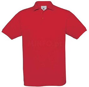 BC56003252S Safran : Vermelho S Polo B&C Safran 180g - 100% ...