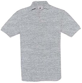 BC56003295M Safran : Cinza Claro M Polo B&C Safran 180g - 10...
