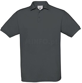 BC56003296XL Safran : Cinza Escuro XL Polo B&C Safran 180g -...