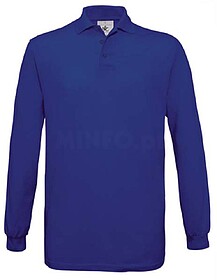 BC56003464M Safran LSL : Azul Royal M Polo B&C Safran manga ...