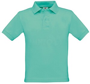 Safran Kids : Pixel Turquoise 9_11 Polo B&C Safran Kids 180g...