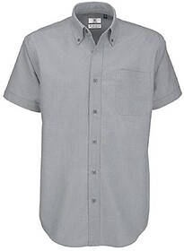 BC560062953XL Oxford : Cinza Claro 3XL Camisa B&C Oxford man...