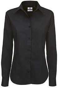 BC56007911XS Sharp LSL Women : Preto XS Camisa B&C Sharp man...