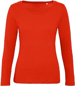 Inspire LSL T Women_º - Fire Red S T-shirt B&C Inspire mang...