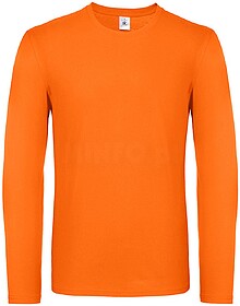BC56031132M #E150 LSL : Laranja M T-shirt B&C #E150 manga co...