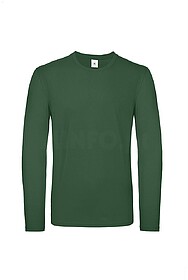 BC56031144M #E150 LSL : Verde Escuro M T-shirt B&C #E150 man...