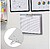 Soporte metalico magnetico djois aluminio 2 anillas 30 mm din a4 horizontal 181114 - imagem 2