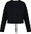 Sweatshirt eco-respons’ável decote redondo oversize crop de senhora NS429 - imagem 2