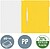 Cx. de 25 classificadores Leitz pvc Din A4 : amarelo es41910015 - imagem 2