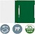 Cx. de 25 classificadores Leitz pvc Din A4 : verde es41910055 - imagem 2