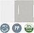 Cx. de 25 classificadores Leitz pvc Din A4 : cinza es41910085 - imagem 2