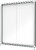 Nobo Vitrina Interior para 12 Folhas A4 com Superfície Magnética e Porta Deslizante - 997x972x54mm - Superfície Branca Metálica e Magnética de Borracha Seca - Estrutura de Alumínio - Portas de Vidro de Segurança - Cor Branca - imagem 2