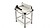 Mesa para guilhotina q-connect kf16917 manual profissional comprimento de corte 430 mm 685x560x625 mm KF19362 - imagem 2