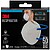 3M Pack de 3 Máscaras para Partículas FFP2 - Descartáveis - Sem Válvula - para Níveis Médios de Partículas - Cor Branca 3M7100329312 - imagem 2