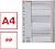 Índice Numérico 1-31 PP A4 : cinza : venda multiplos 10 uni es100108 - imagem 2