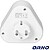 Ficha Elétrica Adaptadora 3x Schuko ORNO OR-AE-13178(GS) - imagem 2