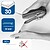 Agraf. Rapid mod. F30 flat clinch (agrf. 24/6, 26/6) - 30 fls : azul es23256501 - imagem 2