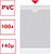100 x Bolsa catalogo esselte plastico 140 microns medidas 78x114 mm Bolsa catalogo esselte plastico 140 microns medidas 78x114 mm 46003 - imagem 2