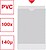 Esselte Pack de 100 Porta-Cartões Tamanho 108x160mm - Transparente Acabamento Liso - imagem 2