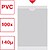 Esselte Pack de 100 Porta-Cartões Tamanho 122x172mm - Transparente Acabamento Liso - imagem 2