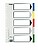 Esselte 713 Saco de 10 Separadores de Plástico - 10 Abas/ 5 Cores - Multiperfuração - Formato Folho 11610 - imagem 2