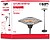 Estufa Exterior com PÉ 2.100W Edm 56,5X56,5X190CM 220-240V - imagem 2
