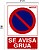 PLACA Prohibido Aparcar Chamamos Grua 30x21 - imagem 2