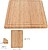 Tábua Cortar Fabricada Em Madeira De Bambu 100% COM Ranura 32x25,5 cm. Tábua Cortar, Carne Pescado, Verduras, Frutas, Alimentos - imagem 2