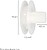 Disco Plástico Compacto Para Persianas. Rolamento 120x40 mm. Para cintas até 20 mm. Disco Persiana Plástico Compacto Para Rolamento 120x40 mm. Para Cinta 20 mm - imagem 2