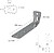 SUPORTE Para Madeira COM Angulo Reforzado 65x88x285 mm. Conector Angular, Escuadra Fijación, Zapata Madeira SUPORTE Pergola Madeira SUPORTE Para Madeira COM Angulo Reforzado 65x88x285 mm - imagem 2