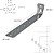 SUPORTE Para Madeira COM Ângulo Reforçado 65x88x450 mm. Conector Angular, Esquadro Fixação, Zapata Madeira SUPORTE Pérgola Madeira SUPORTE Para Madeira COM Ângulo Reforçado 65x88x450 mm - imagem 2