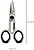Tesouras Eletricista 140 mm. Cabo TPR Sem tensão. Lâminas Aço Inoxidável, Ergonómicas, Tesouras Cortar Cabo, Descascador de Fios Tesouras Eletricista 140 mm. Cabo TPR Sem tensão - imagem 2