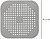 Protetor Dreno Silicone Cozinha Casa de Banho 145 x 145 mm - imagem 2