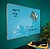 Quadro de Parede (Quadro Branco) Vidro/ Magnetico 80X60 CM Azul calmo 70430061 - imagem 3