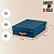 Caixa de armazenagem leitz cartao media baixa com asa de imitacao de pele cor azul pack de 2 unidades Caixa de armazenagem leitz cartao media baixa com asa de imitacao de pele cor azul pack de 2 unidades 61480068 - imagem 3