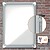 Vitrina Nobo para 4 Folhas A4 com Superfície Magnética Branca - 532x692x37mm - Porta de Vidro de Segurança - Moldura de Alumínio - Cor Branca - imagem 3