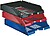 Esselte Transit Bandeja Portadocumentos - Formato Vertical ou Escalonado A4 - Espaço para Etiqueta Identificativa - Cor Vermelha - imagem 3