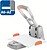Taladro Perforador HDC150 Rapid para Chapas Grossas - Até 150 Folhas - 2 Furos - Punções 6mm - Cor Prata/Laranja - imagem 3