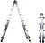 Escadote Telescópico Alumínio 3+3 Degraus Perfil 67 mm. Escadote Telescópico Alumínio 3+3 Degraus Perfil 67 mm - imagem 3