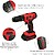 Berbequim Aparafusador 20 V. COM 2 Velocidades e Percutor. Bateria 20 Ah. Binário de Aperto 35 Nm. Berbequim Aparafusador 20 V. COM 2 Velocidades e Percutor. Bateria 20 Ah. Binário de Aperto 35 Nm - imagem 3