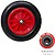 Roda Carrinho Salamandra Poliuretano Inquebrável Aro Plástico, Ø 360 mm. Eixo Ø 20 mm. Roda Carrinho Salamandra Poliuretano Inquebrável Aro Plástico, Ø 360 mm. Eixo Ø 20 mm - imagem 3