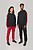 Sweatshirt com capuz teamwear bicolor unissexo PA3055 - imagem 4