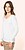 T-shirt Supima® decote V de manga comprida de senhora PK307 - imagem 4