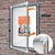 Vitrina Nobo para 4 Folhas A4 com Superfície Magnética Branca - 532x692x37mm - Porta de Vidro de Segurança - Moldura de Alumínio - Cor Branca - imagem 4