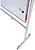 Quadro branco rocada aco vitrificado magnetico moldura aluminio dupla face giratorio 120x180 cm M-T-ST-2101+6856 - imagem 4